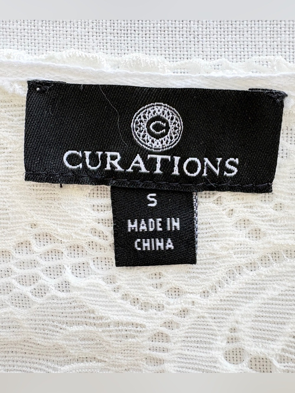 Curation Ivory Sheer Lace Heirloom Maxi S Pagoda Sleeve Festival Duster Top - Picture 10 of 12